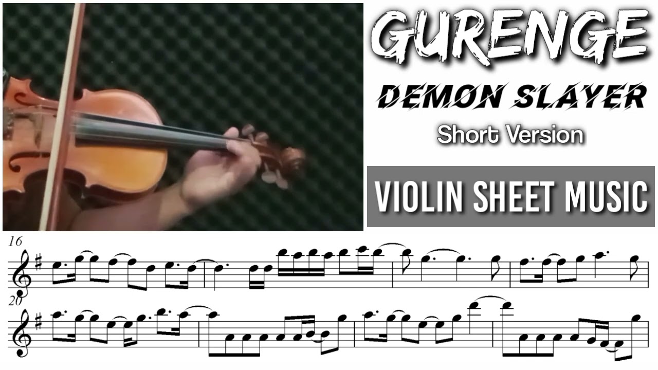 Free Sheet || Gurenge - Demon Slayer || Violin Sheet Music