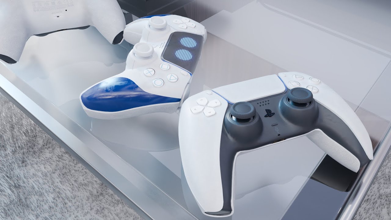 Modeling the PS5 DualSense Controller in Blender Timelapse Part 1 - 3D Game Asset