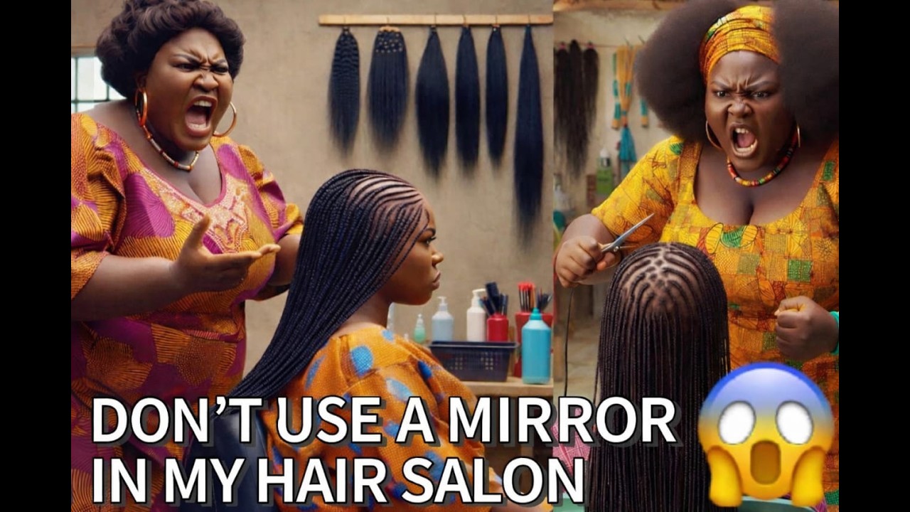 IF ONLY THEY KNEW WHY MIRRORS ARE NOT ALLOWED IN HER HAIR SALON😱..Before using a mirror, Watch this.