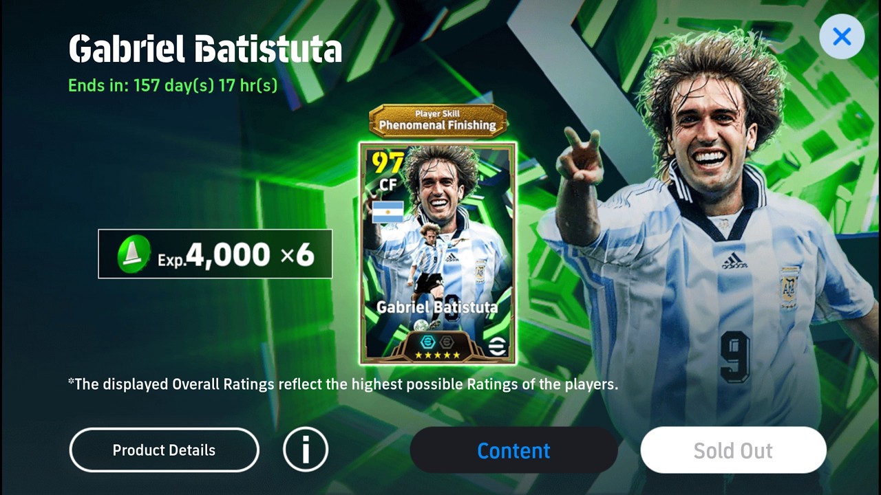 103 CF Gabriel Batistuta Is UNSTOPPABLE! 🐐 | eFootball 2026 Epic Card Review