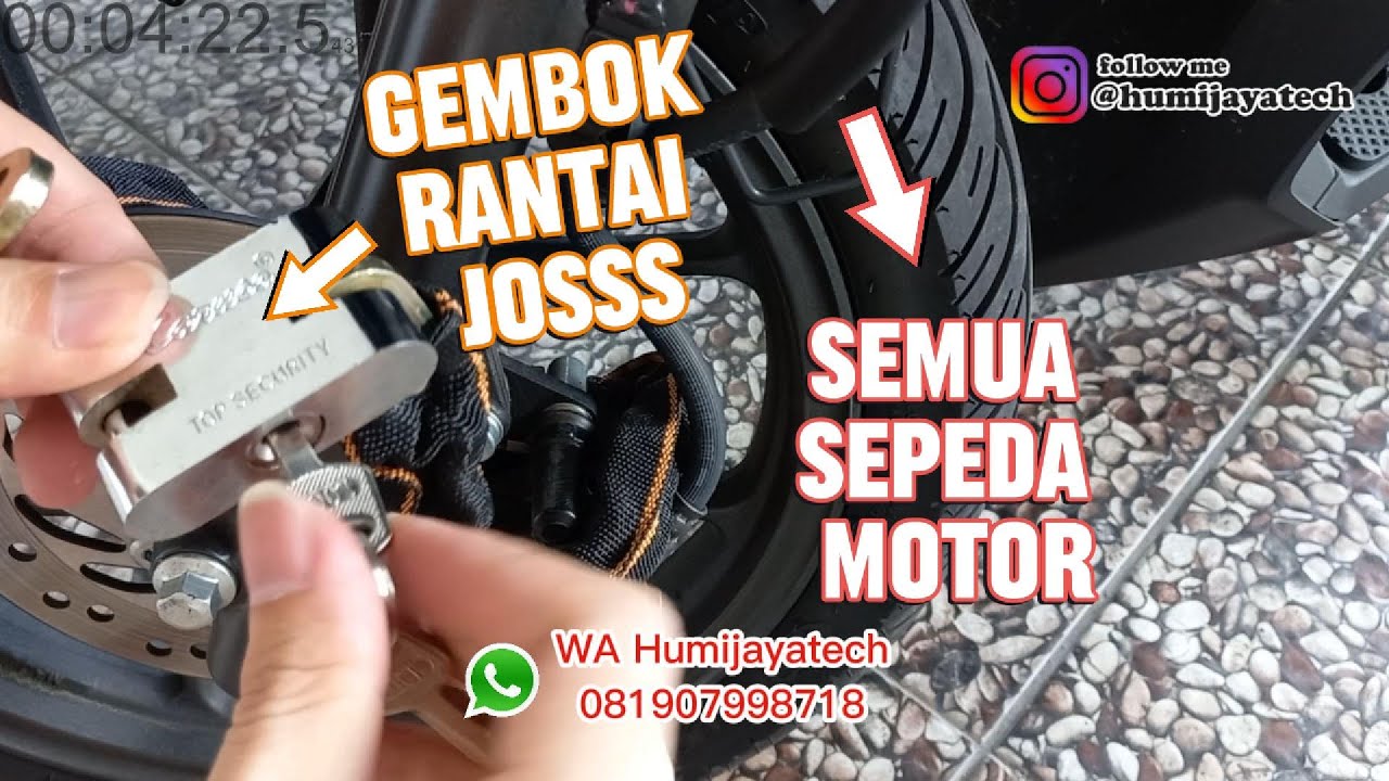 Gembok Rantai Serbaguna Buat Sepeda Motor atau Pagar Juga OK
