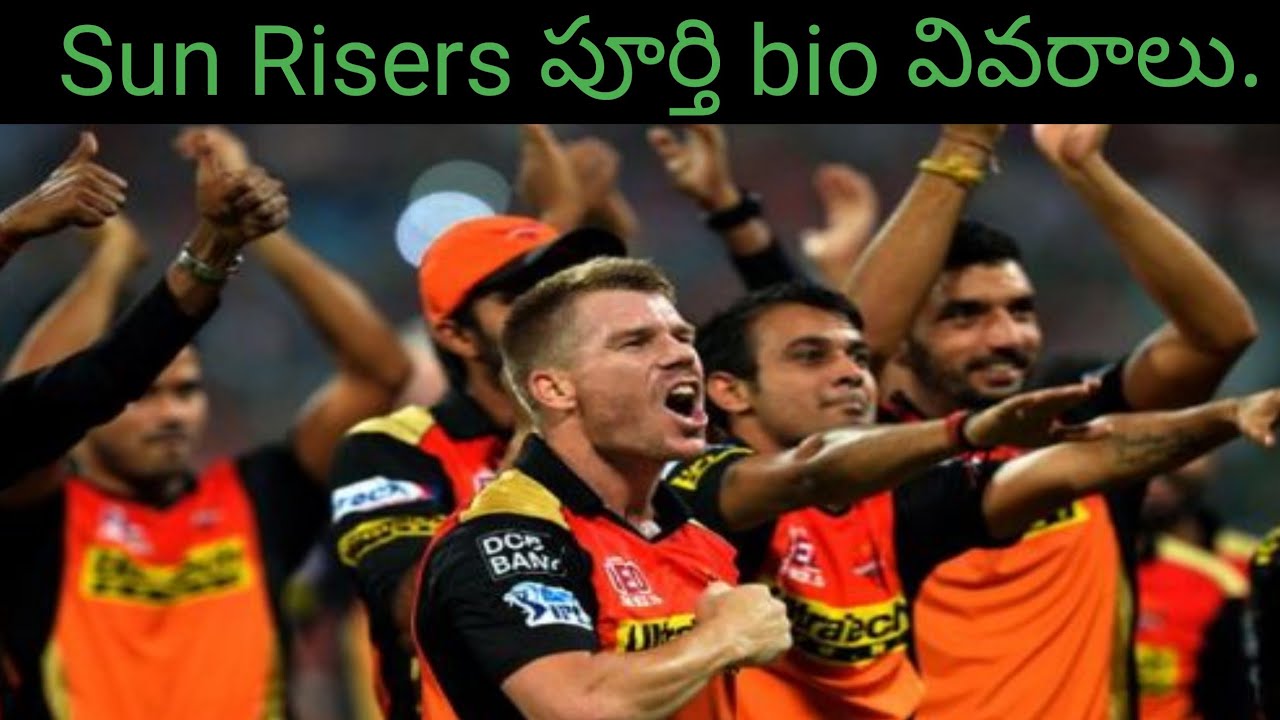 Sun Risers Hyderabad Biography in Telugu | IPL 2020 | SRH Auction
