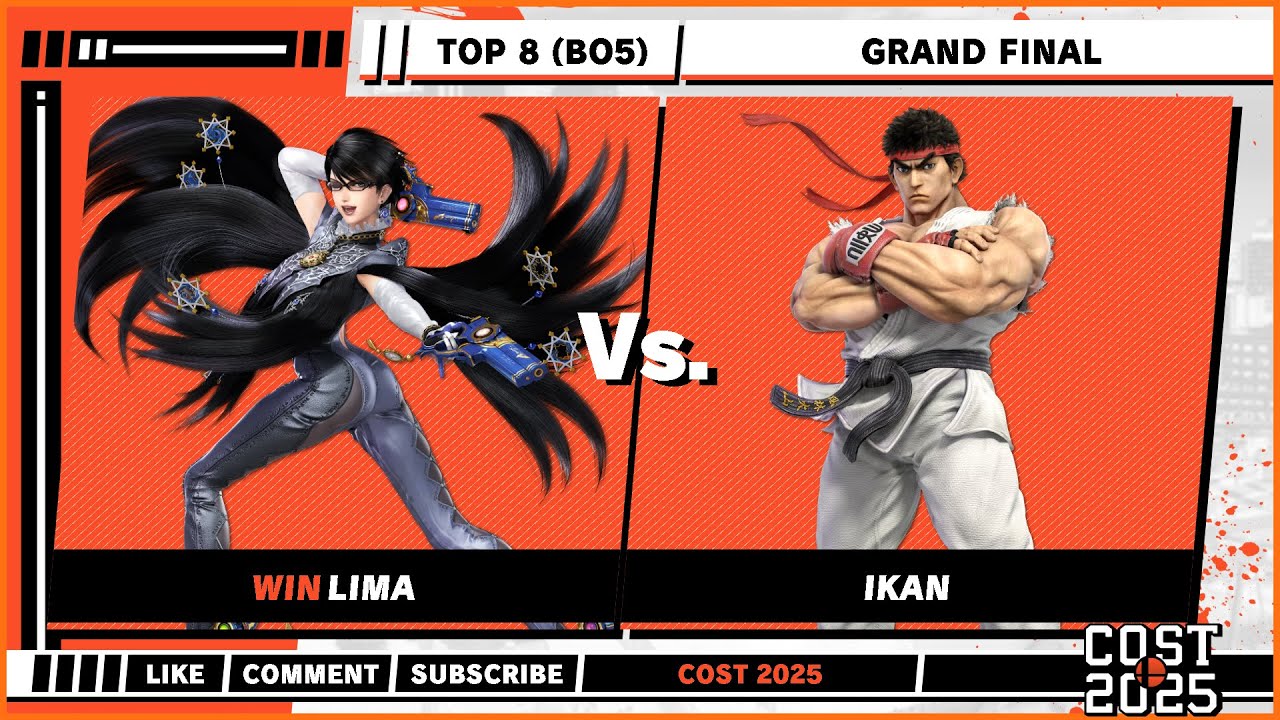 COST 2025 - GRAND FINAL - Lima (Bayonetta) VS Ikan (Ryu) - Super Smash Bros. Ultimate - SSBU