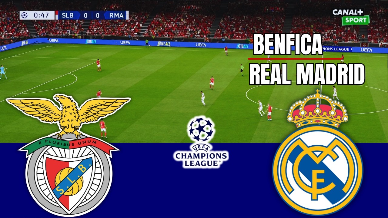 BENFICA vs REAL MADRID UEFA CHAMPIONS LEAGUE 2026 Full Match Simulation/Prediction PES 26 Gameplay
