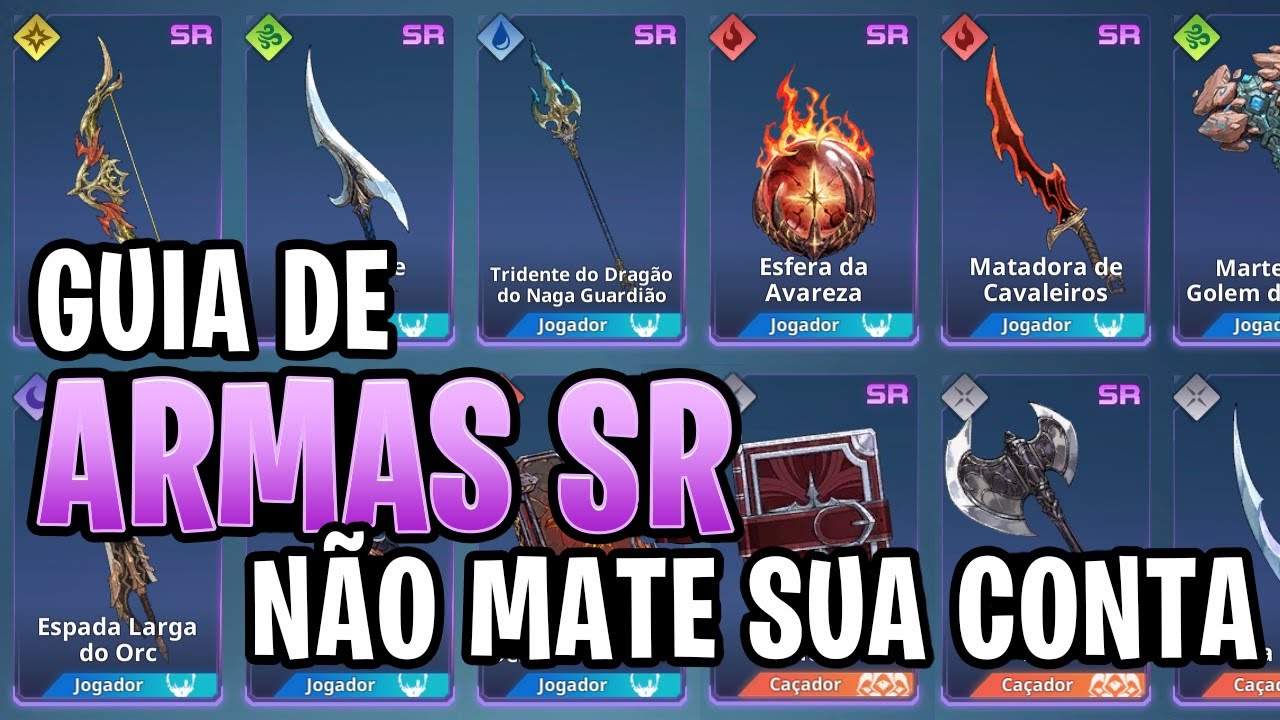 Guia de armas SR, não cometa esses erros! - Solo Leveling: Arise
