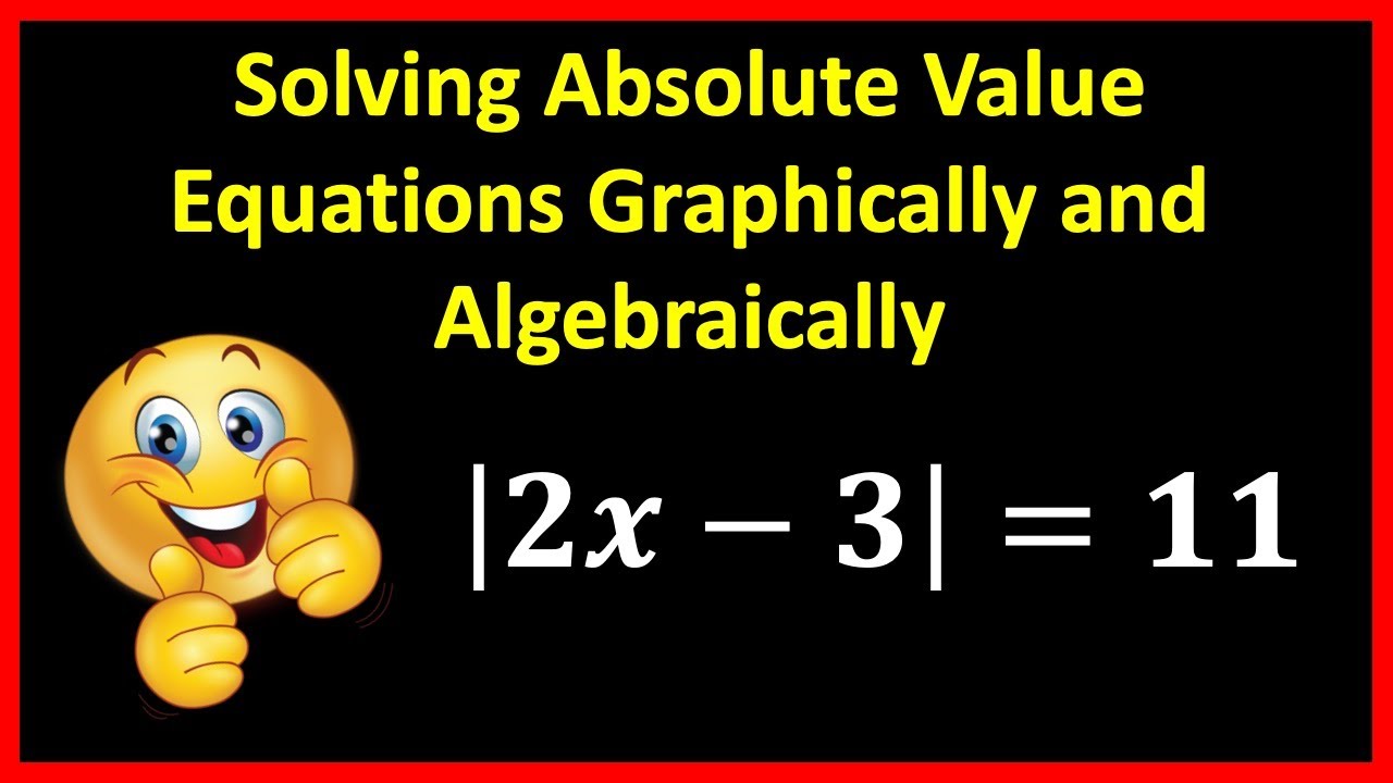 How to Solve Absolute Value Equations Graphically & Algebraically | Cole's World of Mathematics