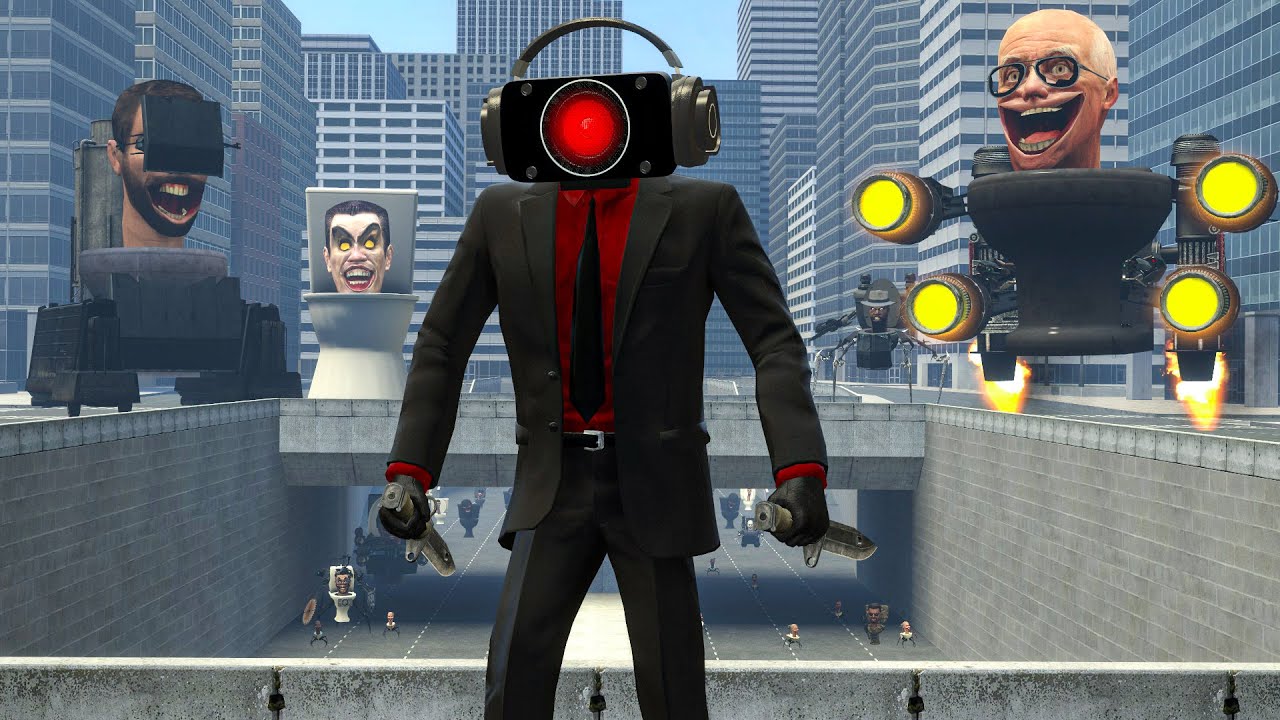 AGENT DARK SPEAKERMAN VS ALL SKIBIDI TOILET BOSSES In Garry's Mod!