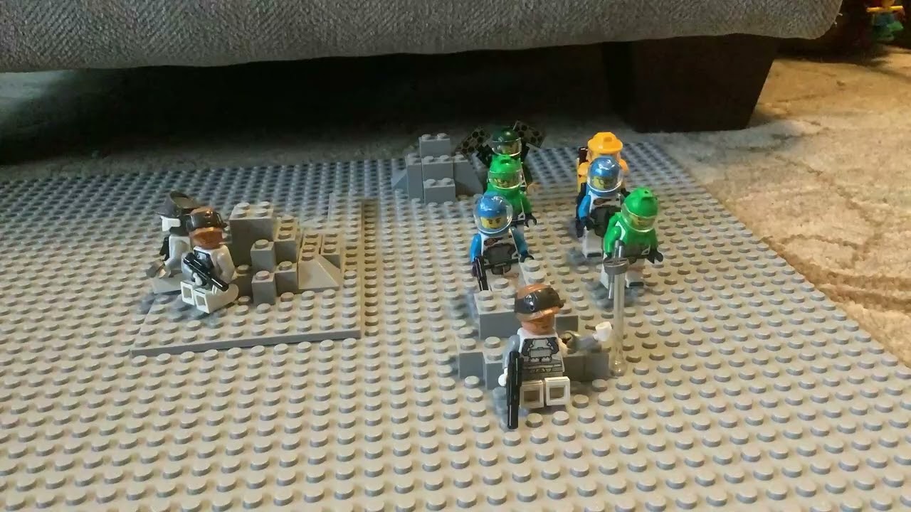 Lego stop Motion Space Battle test