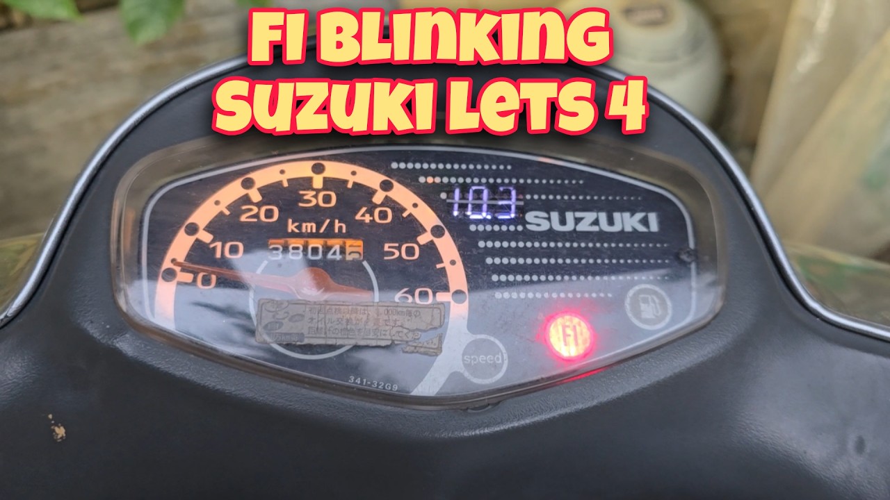 FI Blinking in my Suzuki Lets 4 Scooter (in FIL) / EnDIYneer