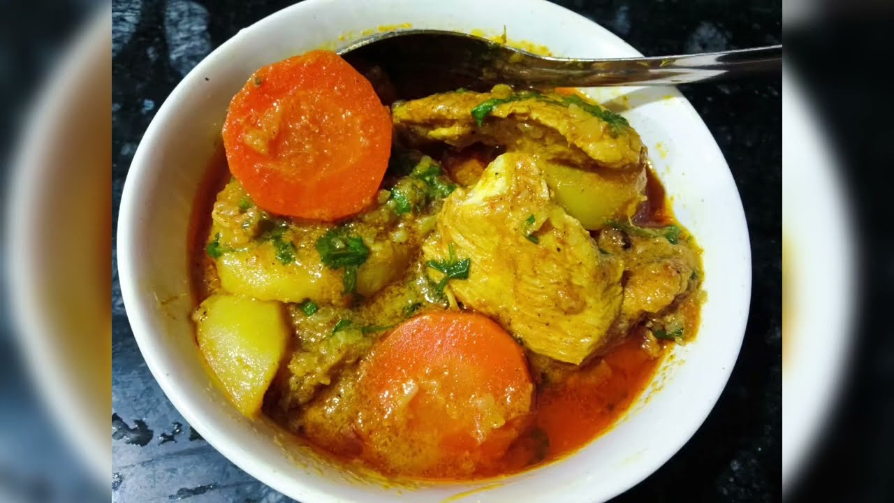 Carrot and potato chicken curry  || #youtubeshorts #ytshorts #viral #recipe #food # 
