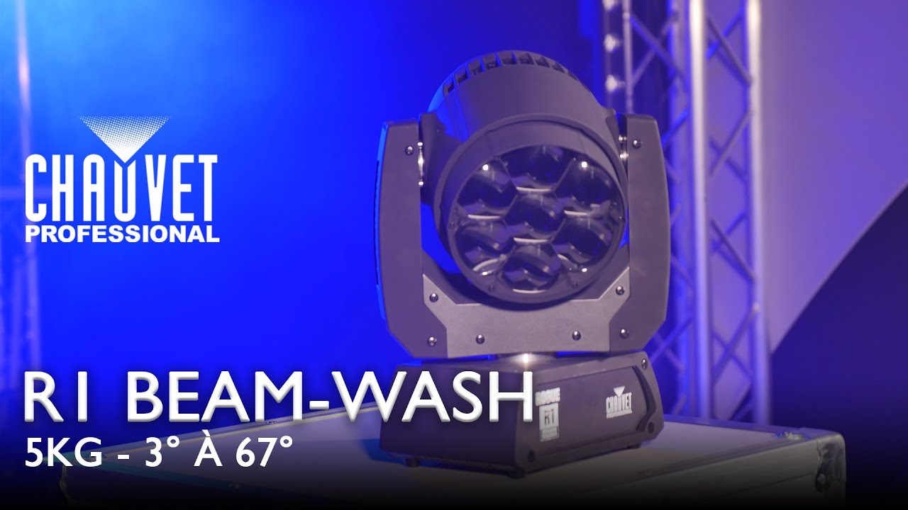 Chauvet R1 Beam Wash: LYRE 3°- 67° OUVERTURE