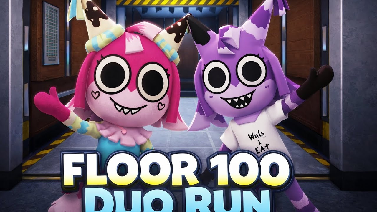 Floor 100 full pov duo run floor 1-84 with @SpookyBlookyXD 
