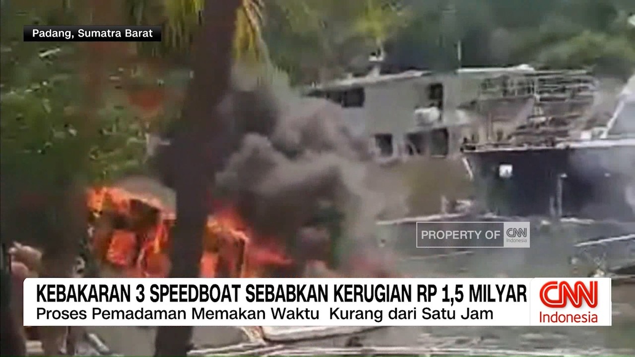 Kebakaran Speedboat dan Perahu Nelayan