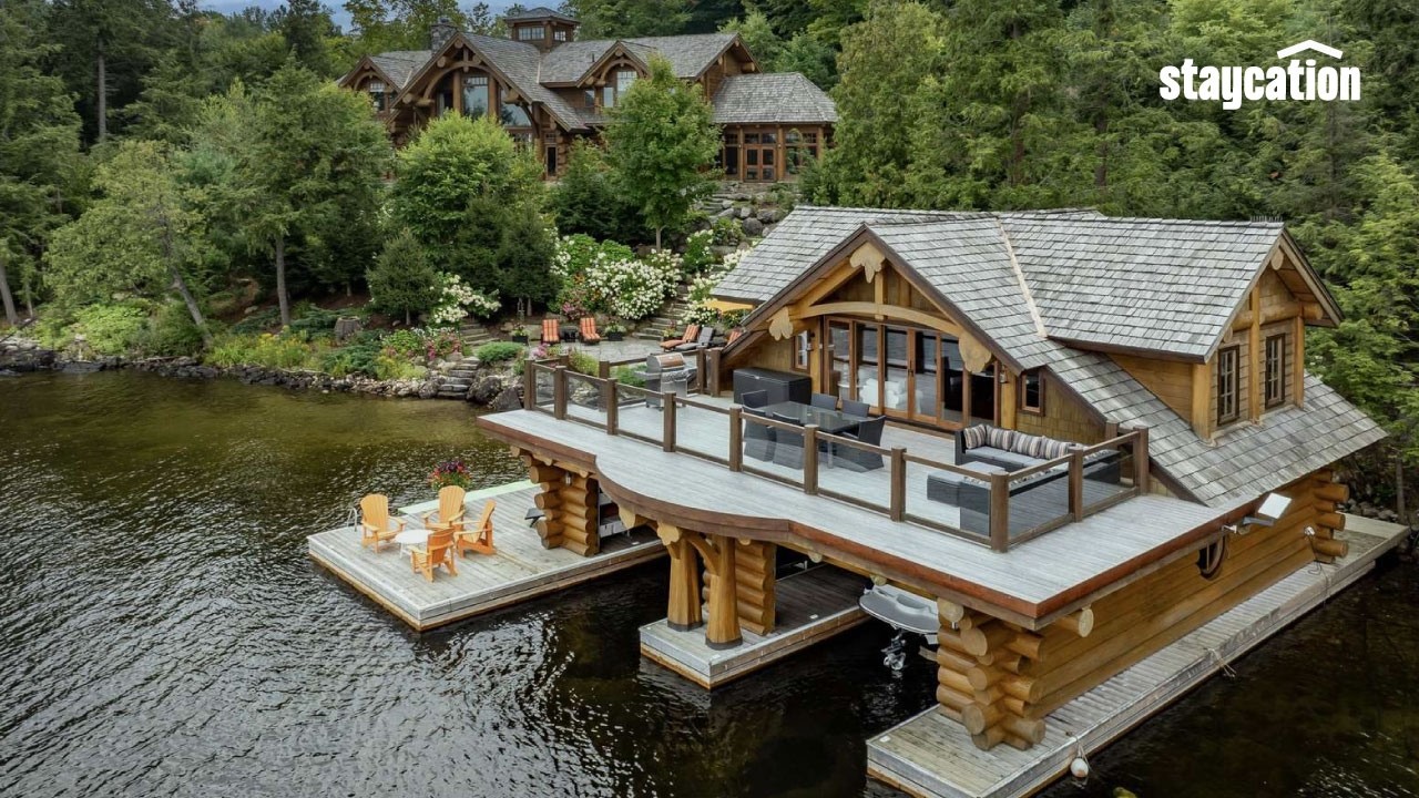 Inside Muskoka’s Ultimate Log Cabin Mansion | Rosseau Manor | Staycation