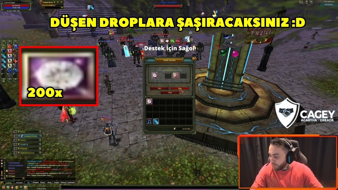 Cagey_XD - (Pandora) 200 Adet Fortified Silver Gem Taşı Kırdırıyor ! Knight Online