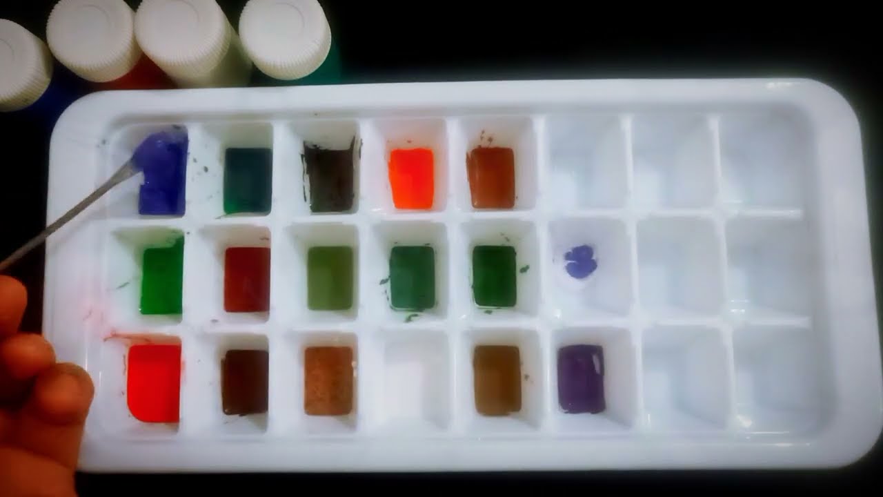How to 24 colours made from 3 colours | colour mixing video | satisfying video 