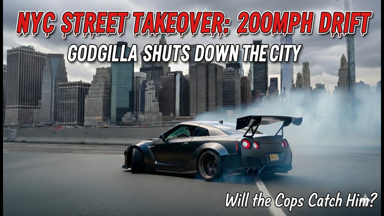 GODZILLA UNLEASHED: 200MPH Illegal Drift - Will He Make It Out Alive?