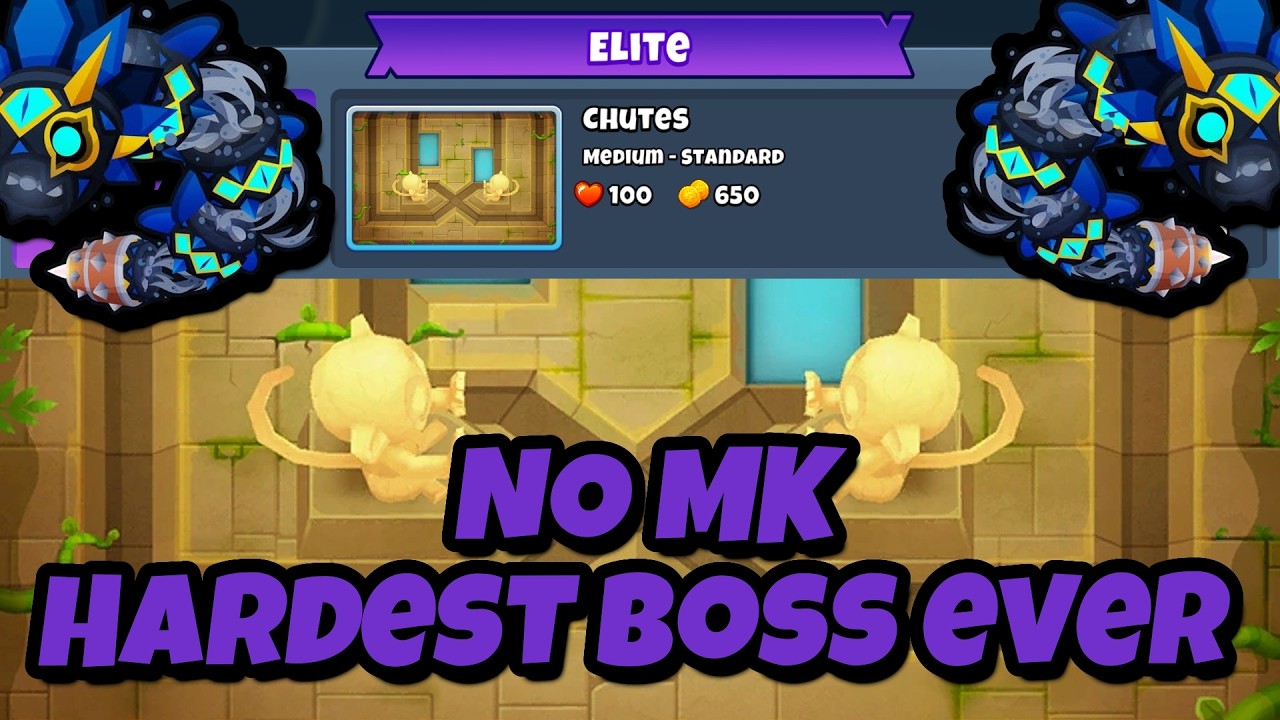 Elite Diamondback Boss Tutorial || No Monkey Knowledge || Chutes BTD6