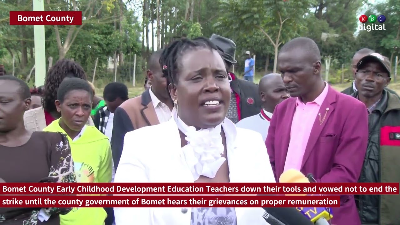 Bomet ECDE teachers on strike