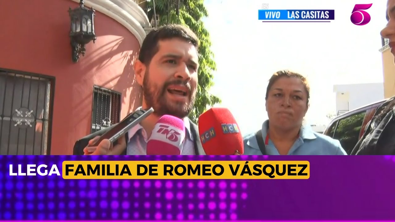 Llega familia de Romeo Vásquez