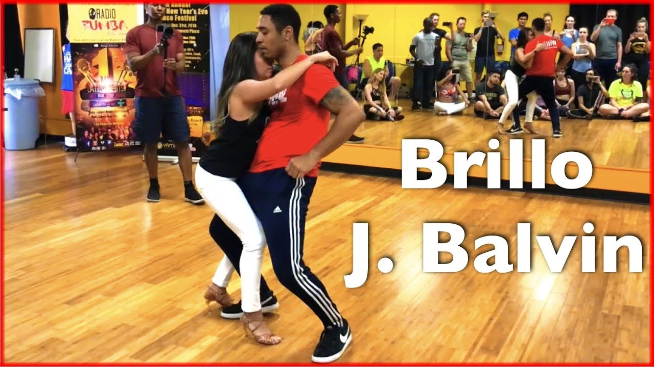 J Balvin - Brillo (Letra) ft Rosalía | Brazilian Zouk Dance | William Teixeira & Paloma Alves