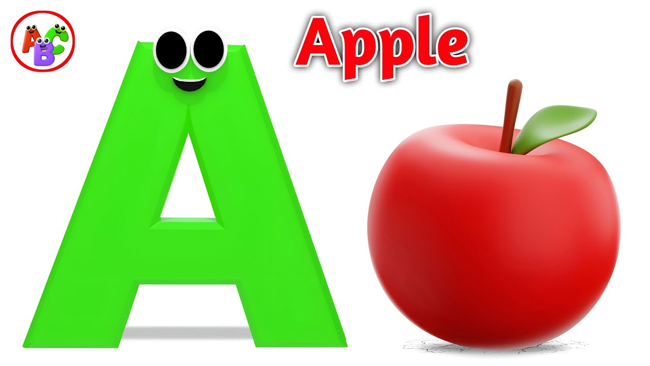 A is for Apple 🍎 | A to Z ABC Song | Alphabet Phonics for Kids | Early Education Video