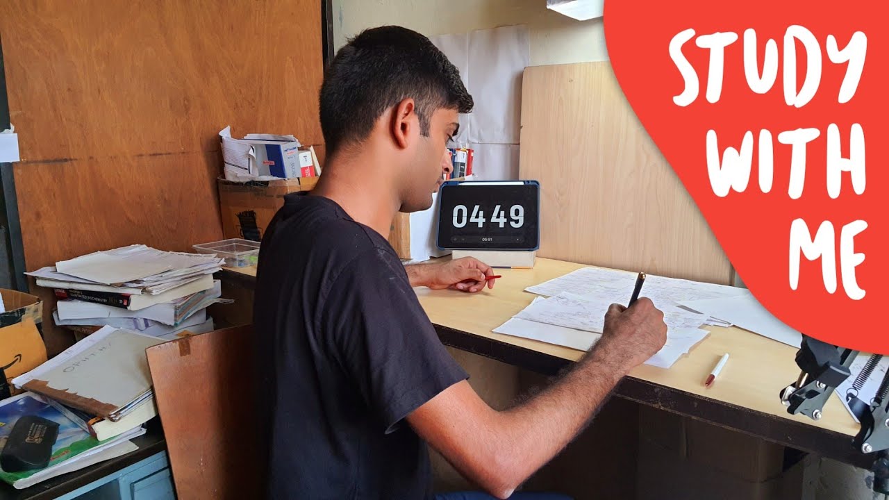 1 Hour Study With Me ( No Music ) | Study Motivation, Charts Revision | ENMEDER