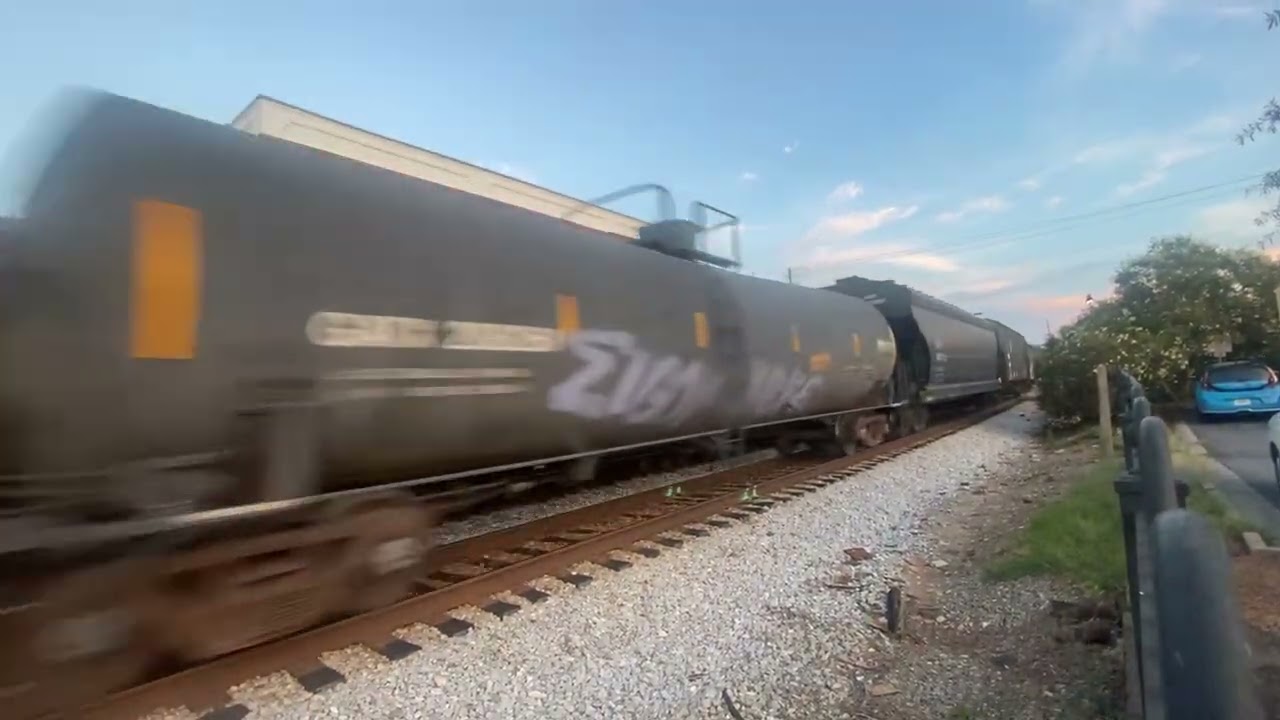 Double train in Georgia #midnighttrain 8/14/25