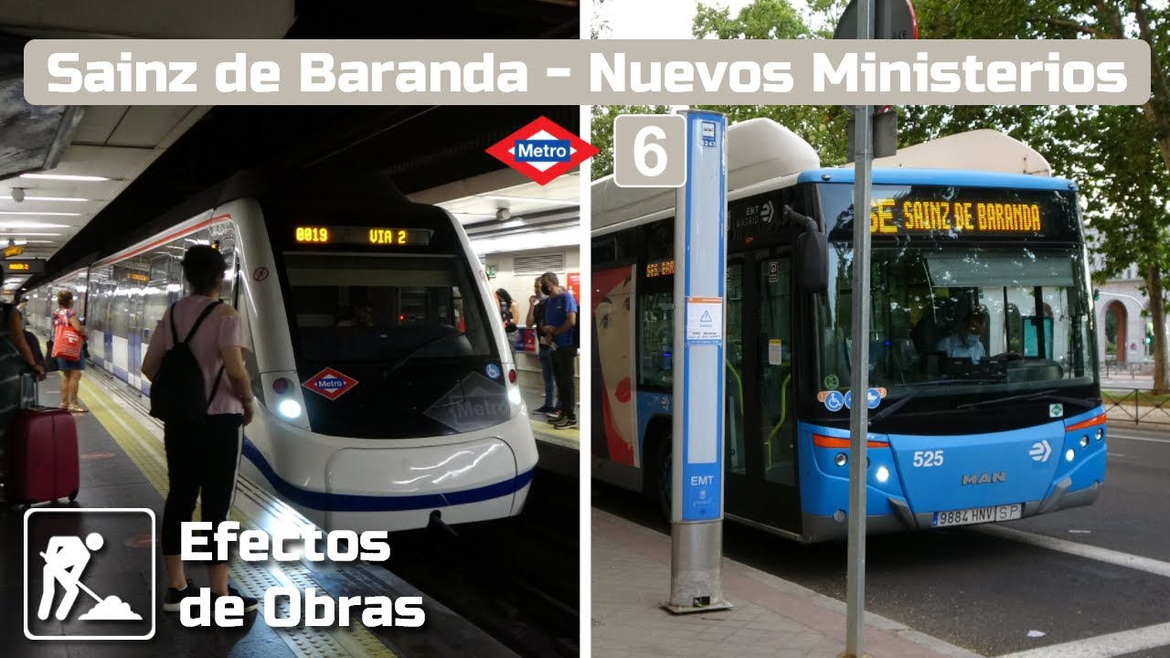 Obras en el tramo Sainz de Baranda - Nuevos Ministerios de línea 6 | Efectos de Obras