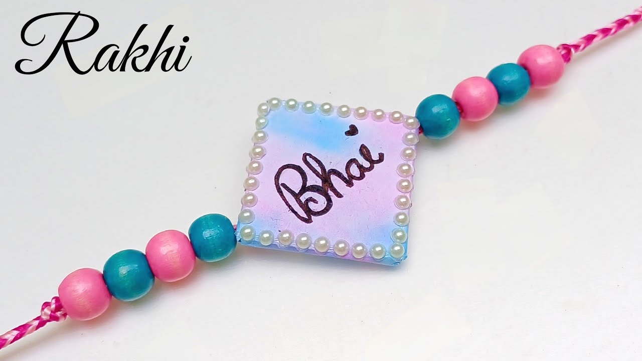 How to make easy rakhi // rakhi making competition idea // easy paper rakhi // handmade rakhi idea