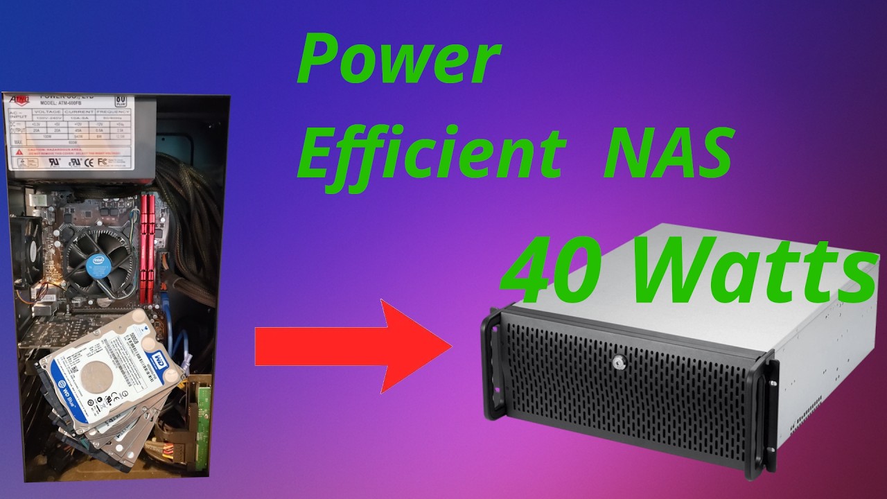 Building a Power Efficient NAS #homelab #NAS #server