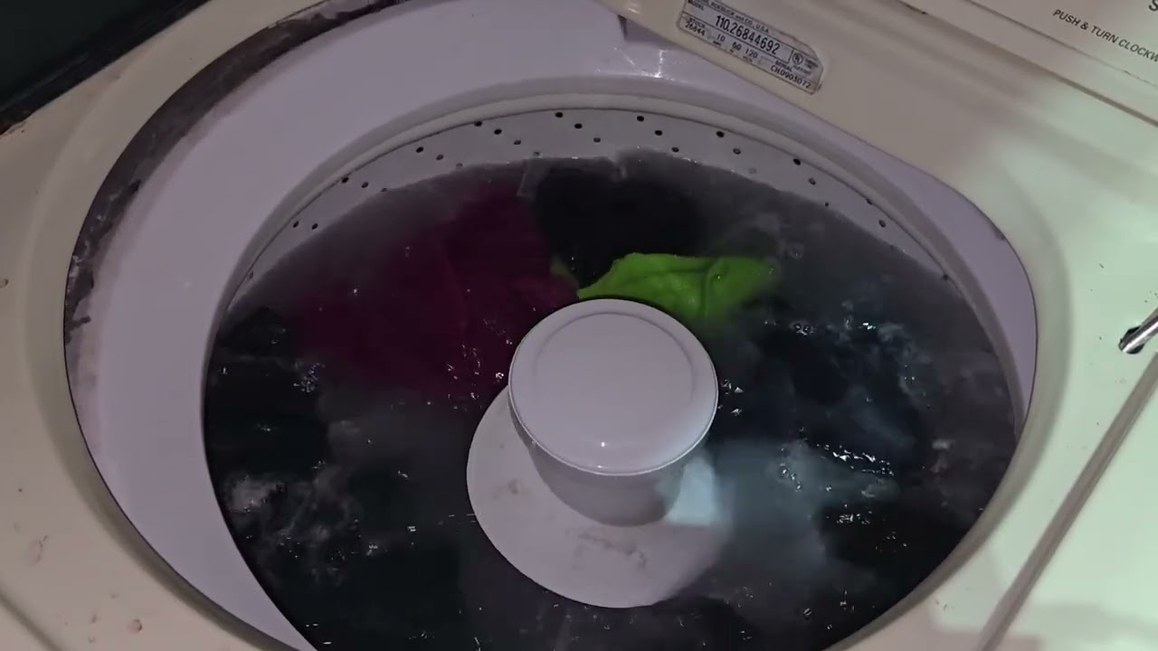 Kenmore 80 Series Washer ~ Ultra Clean Cycle w/ 2nd Rinse Washing A Very Large Load Of Towels