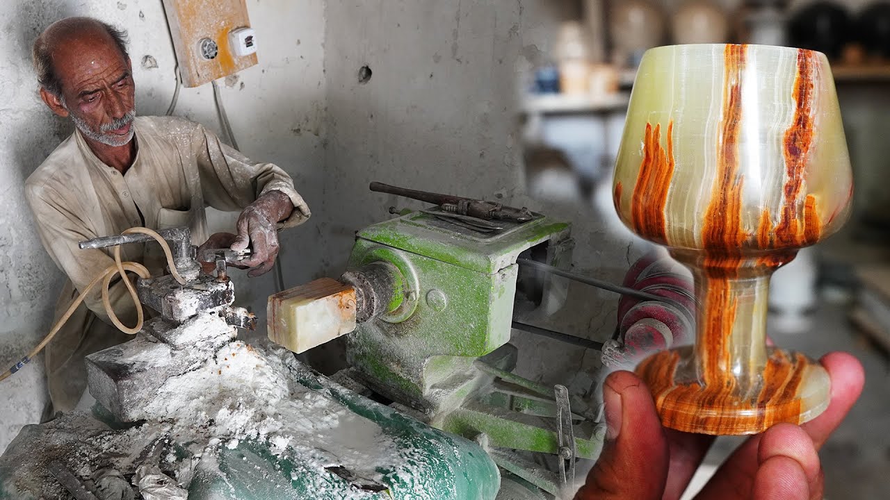 How To Make a Beautiful Two Shaded Marble Glass With Amazing Skills | Real Life Crafts |