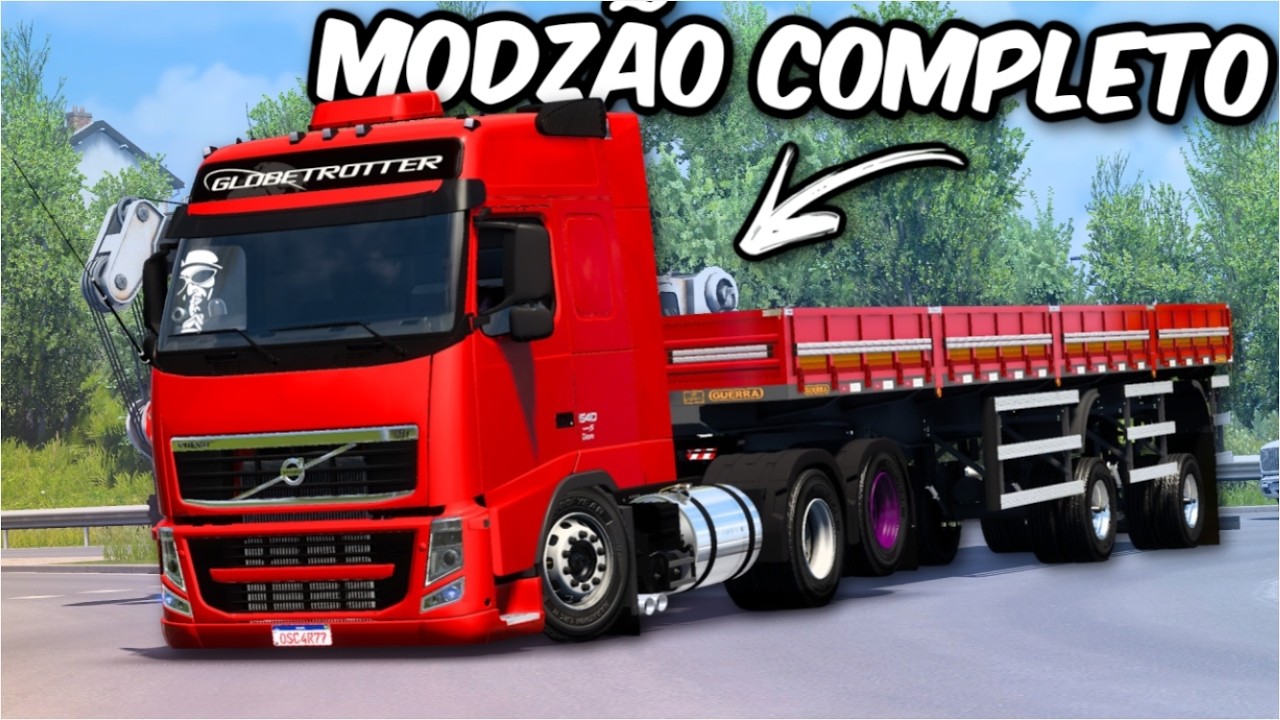 MONTEI UM VOLVO FH NA CARRETA 2 EIXOS COM MODS GRÁTIS | ETS2 1.58