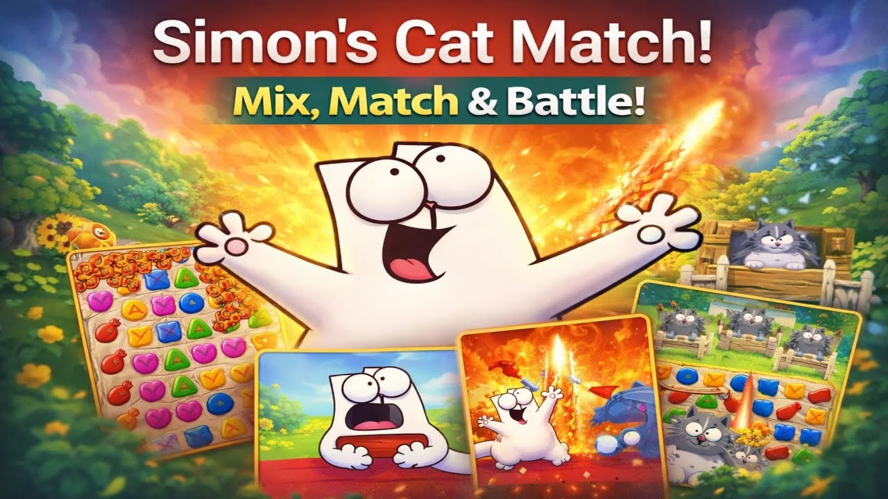 Simon’s Cat Match Gameplay 🐱🧩 | Cute & Cozy Match-3 Fun