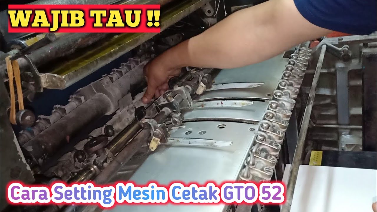 How to Start Printing with the Heidelberg GTO 52 Machine | Cara Memulai Cetak Hangtag Baju - Offset