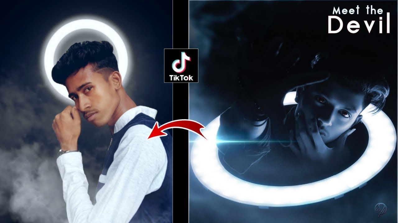 Tiktok Ringlight Dp Editing in Picsart || ring light manipulation || picsart new 2020