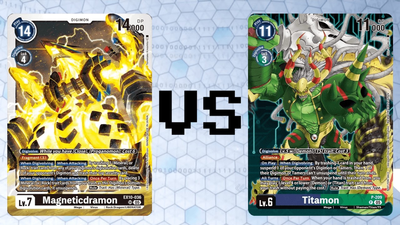 Magneticdramon vs Titamon Round 2 | BT25 | Digimon Card Game