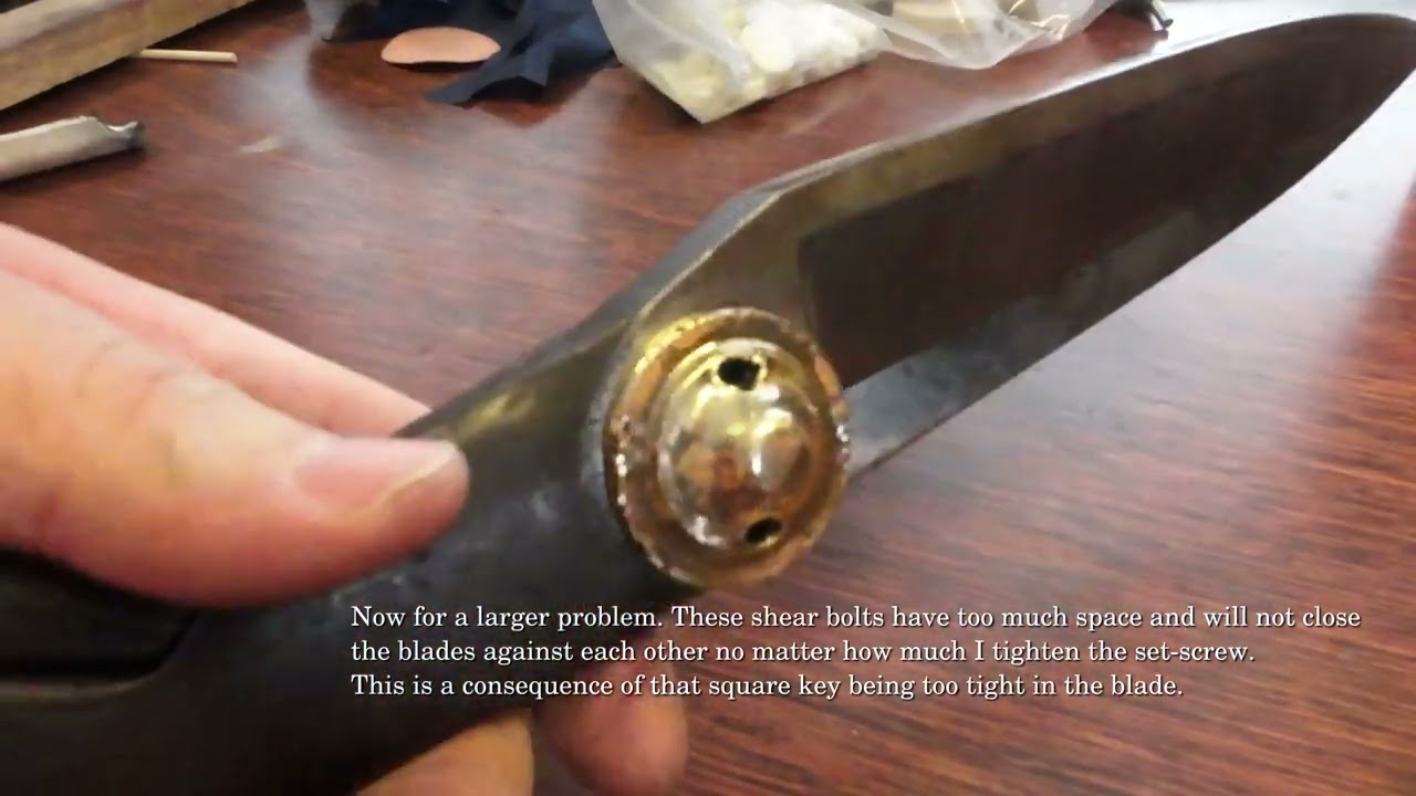 Restoring a pair of #11 Heinisch Tailors Shears, Part 1