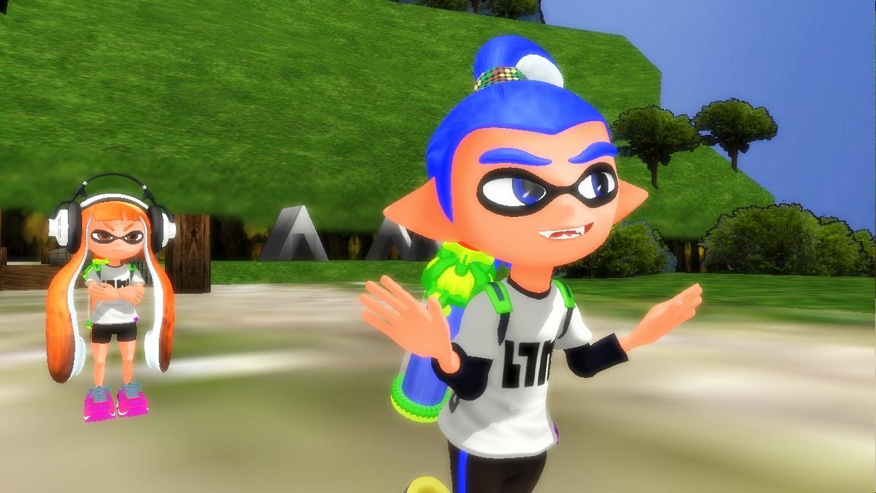 (MMD) Splatoon - Inkling boy does the Drop It Low
