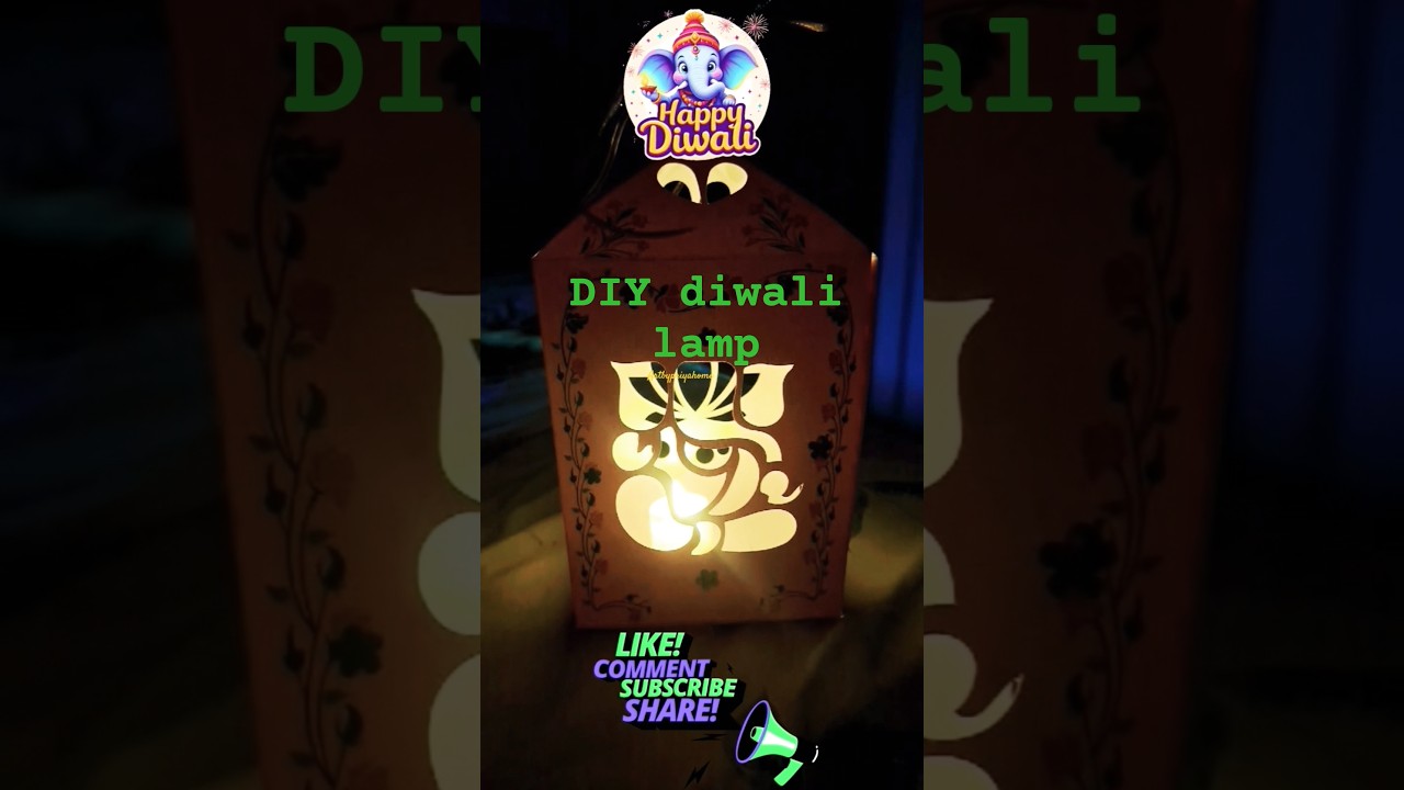 DIY Diwali Lamp In Beautiful shape 😱 