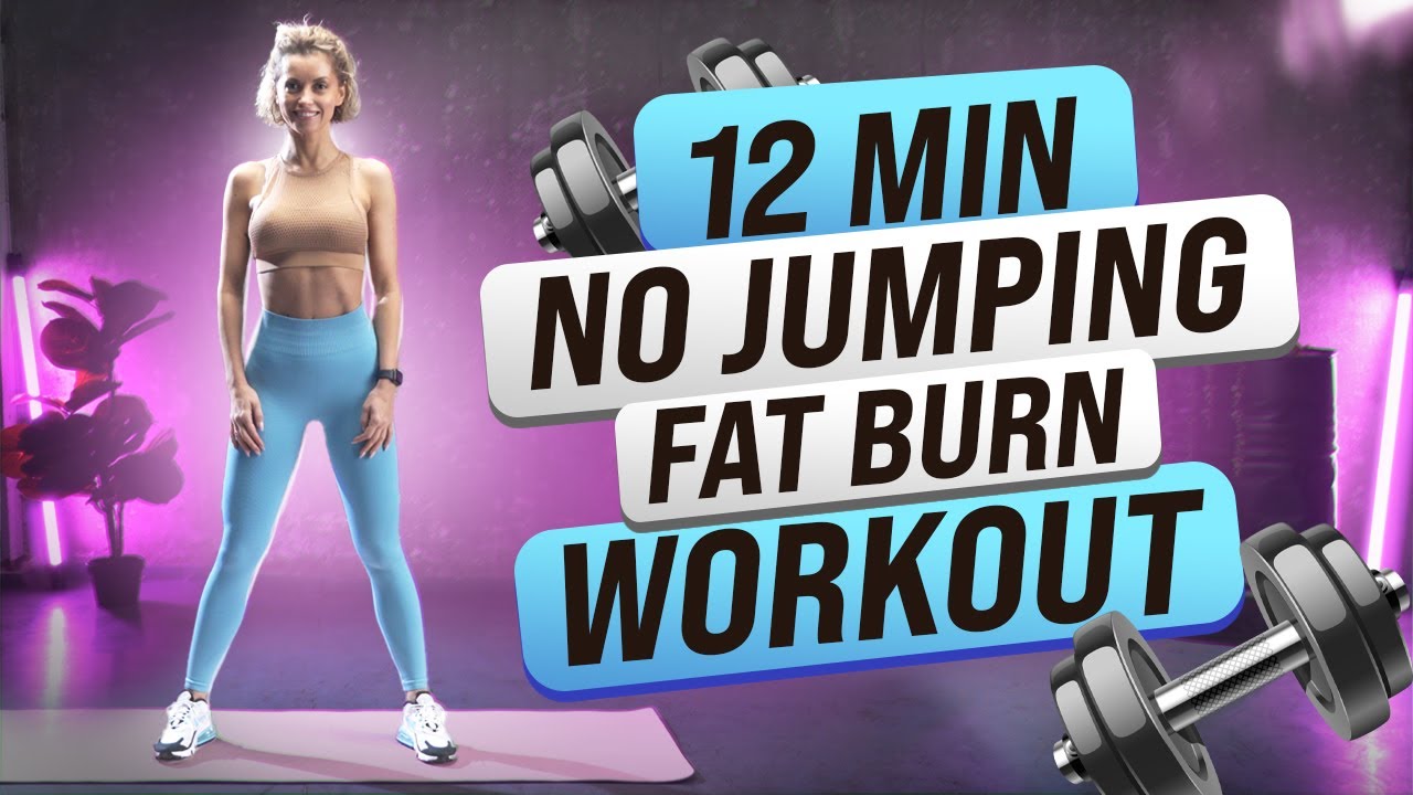 12 MIN NO JUMPING FAT BURN WORKOUT | NO EQUIPMENT | FITNESS MAMA