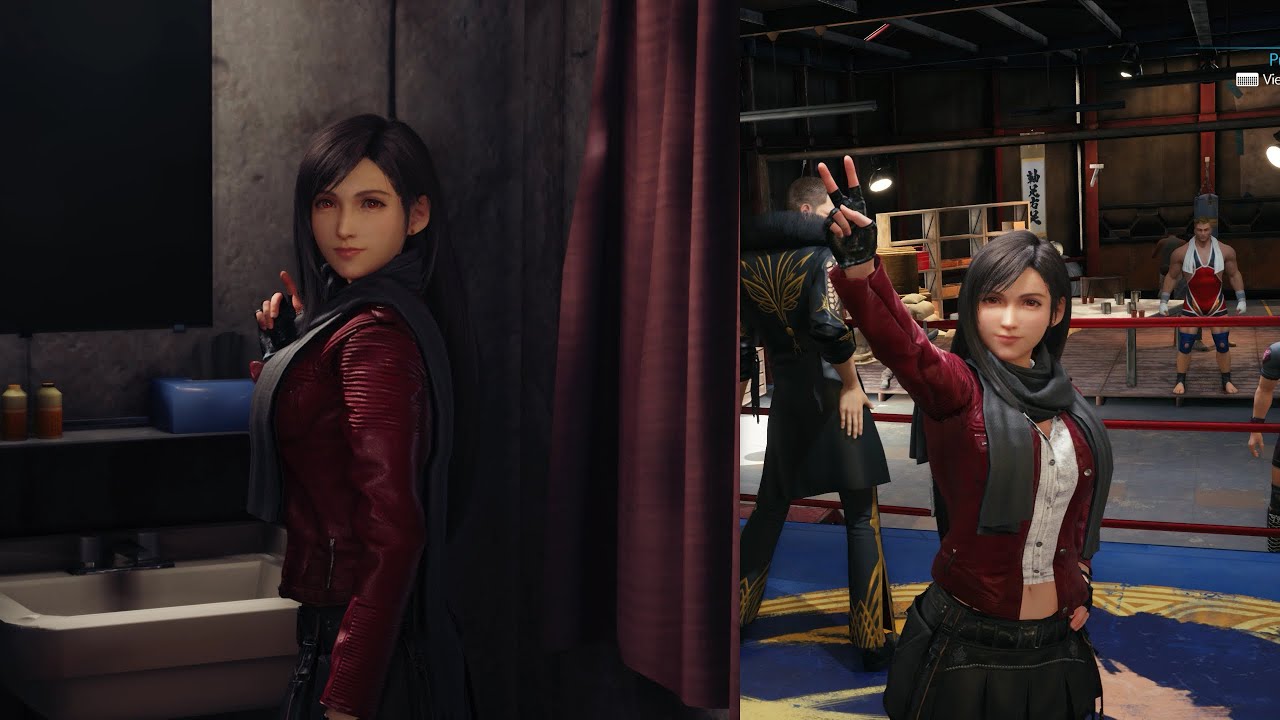 Tifa Wears a Cute Jacket, Scarf, and Skirt Outfit Combo (FF7R Mod) | Final Fantasy VII Remake