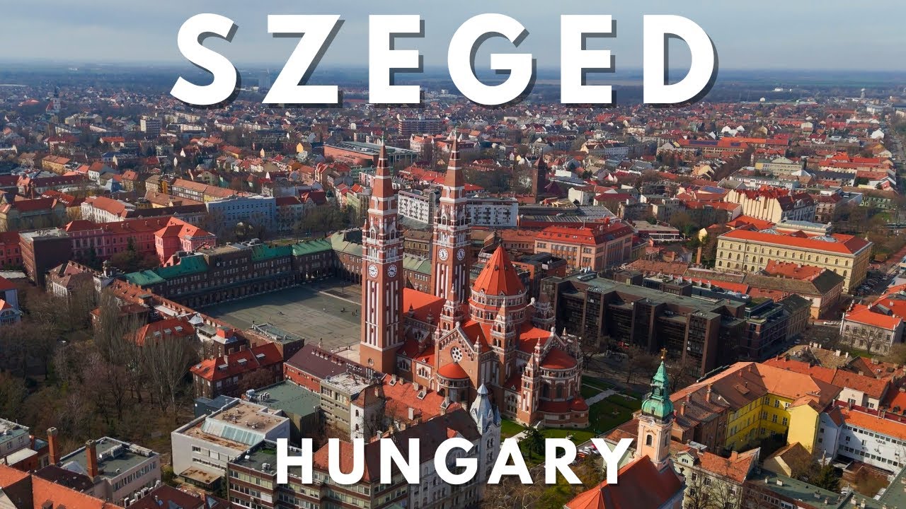 SZEGED, HUNGARY - 4K Cinematic Aerial Journey - With Relaxing Music