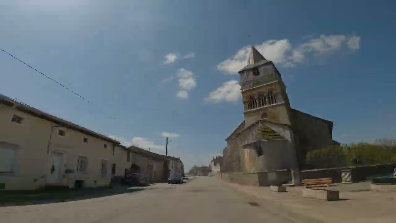 Pt1: Time Lapse 4K Road Trip Europe | Virtual Cycling Luxembourg to Lyon, France | Scenic Adventure