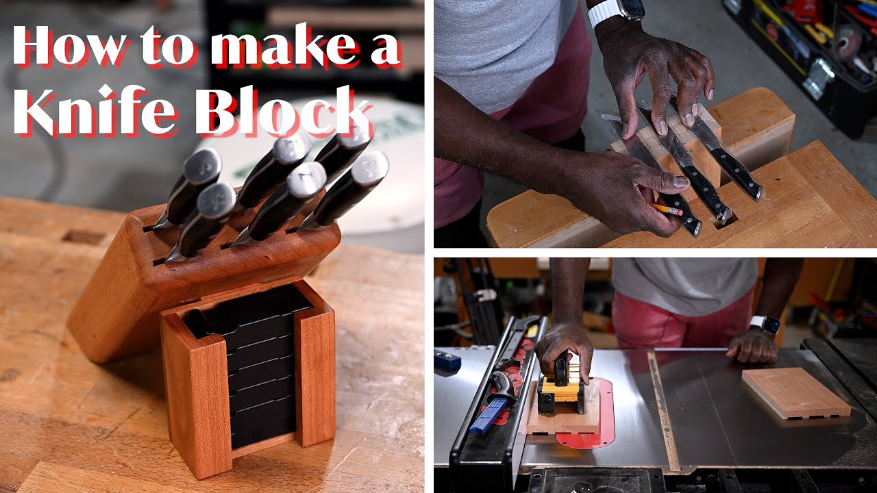 Как сделать блок для ножей