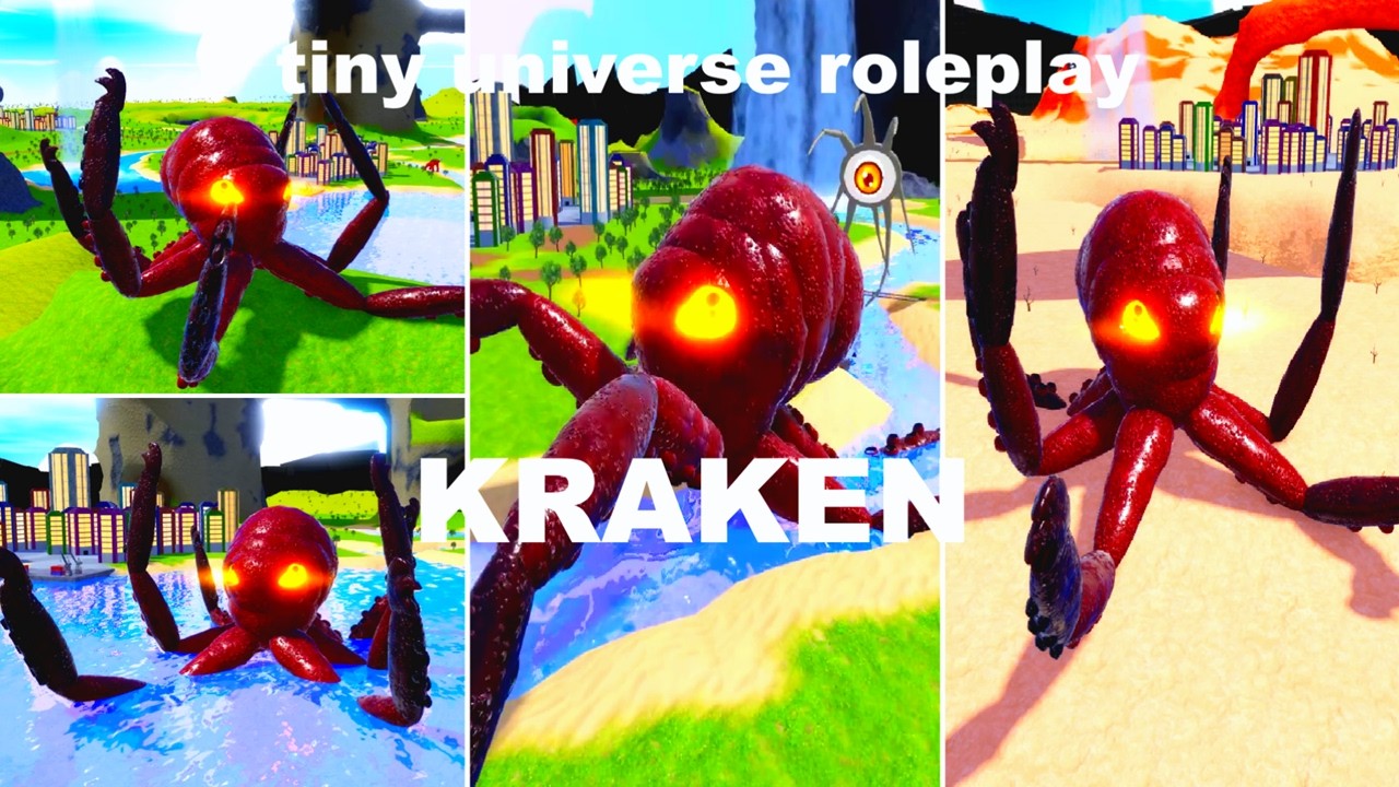 How to get KRAKEN BADGE + KRAKEN MORPH in TINY UNIVERSE ROLEPLAY TUR [KRAKEN] - ROBLOX !!