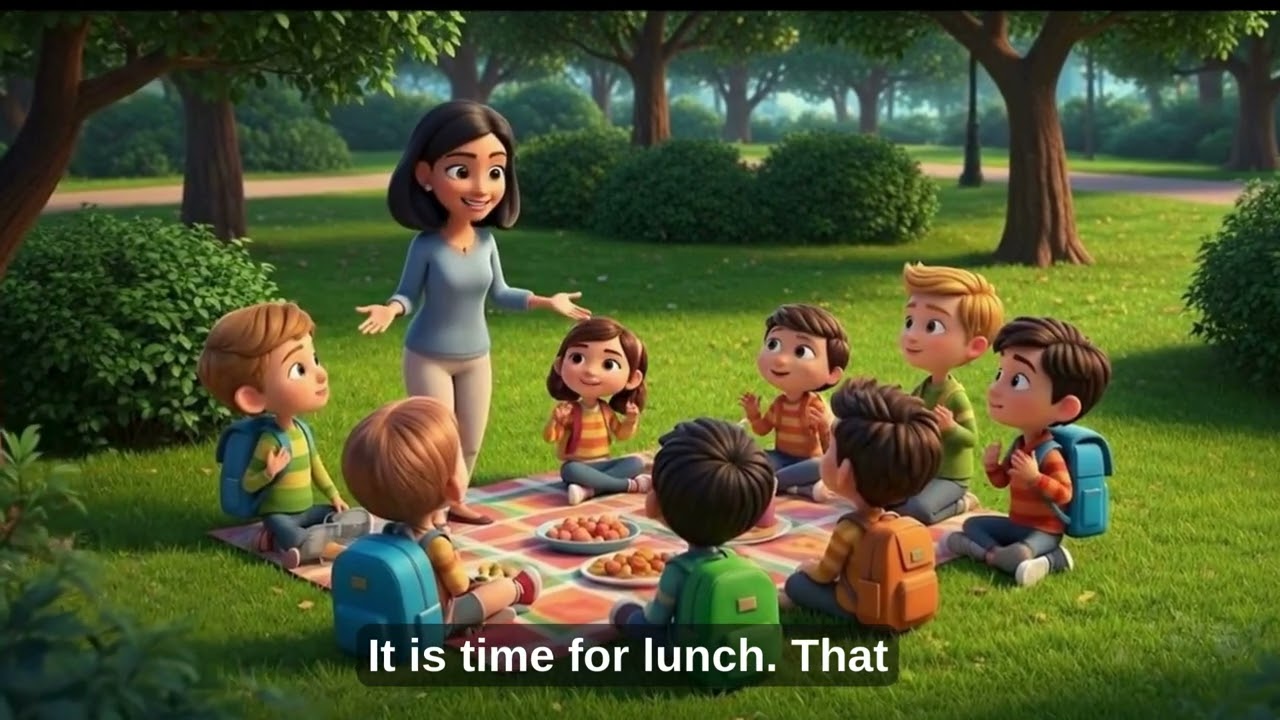 English Listening Practice for Beginners | A Picnic Day of School