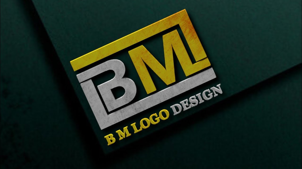 logo design tutorial | gimp logo design | gimp tutorial logo design | b m logo | logo design