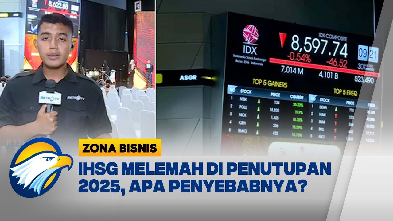 Hari Terakhir Perdagangan Saham 2025, IHSG Malah Melemah - [Zona Bisnis]